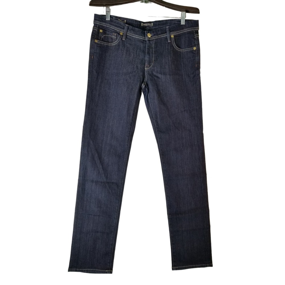 FIDELITY DENIM Scoop Low Waist Skinny Cropped Stretch Jeans Women's size 34x32